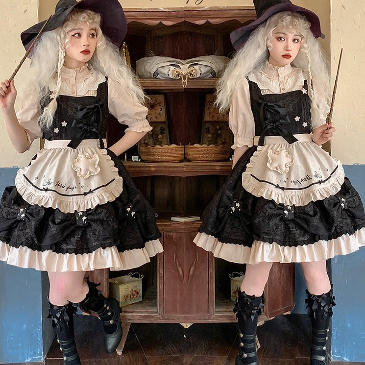 魔女メイド ゴスロリジャンパースカート