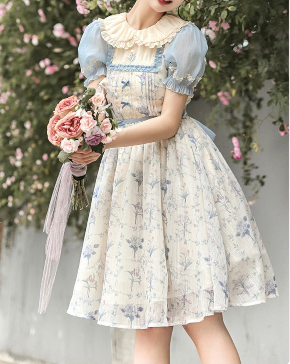 Summer Flower Wall クラシカルワンピース 全3タイプ