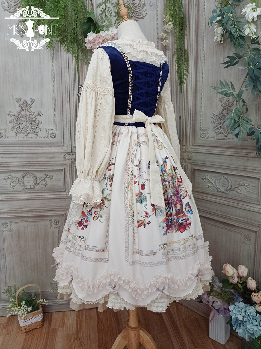[Pre-order] Bavarian Girl Country-style Jumper Skirt [Long Type]