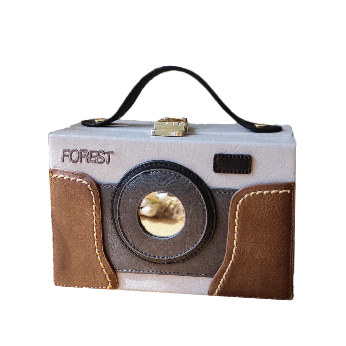 Camera type classical shoulder mini bag