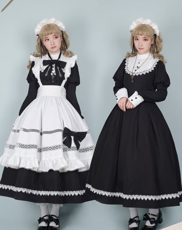 【予約販売】英国風メイドとシスターの2wayロングワンピース