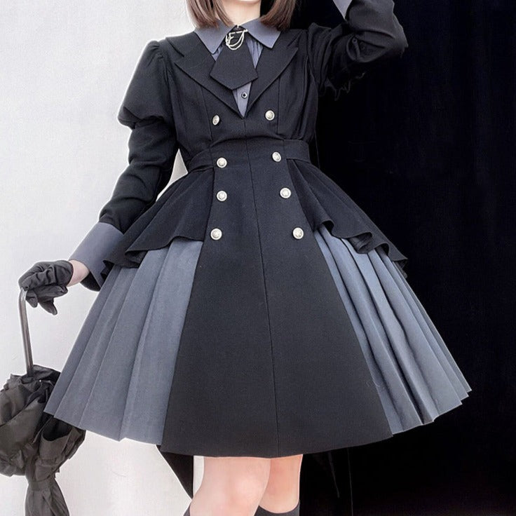 【予約販売】少女探偵 フェイクレイヤードワンピース