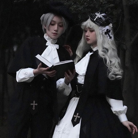 【予約販売】Holy academy 皇子系 ゴスロリ パンツ・マントセットアップ