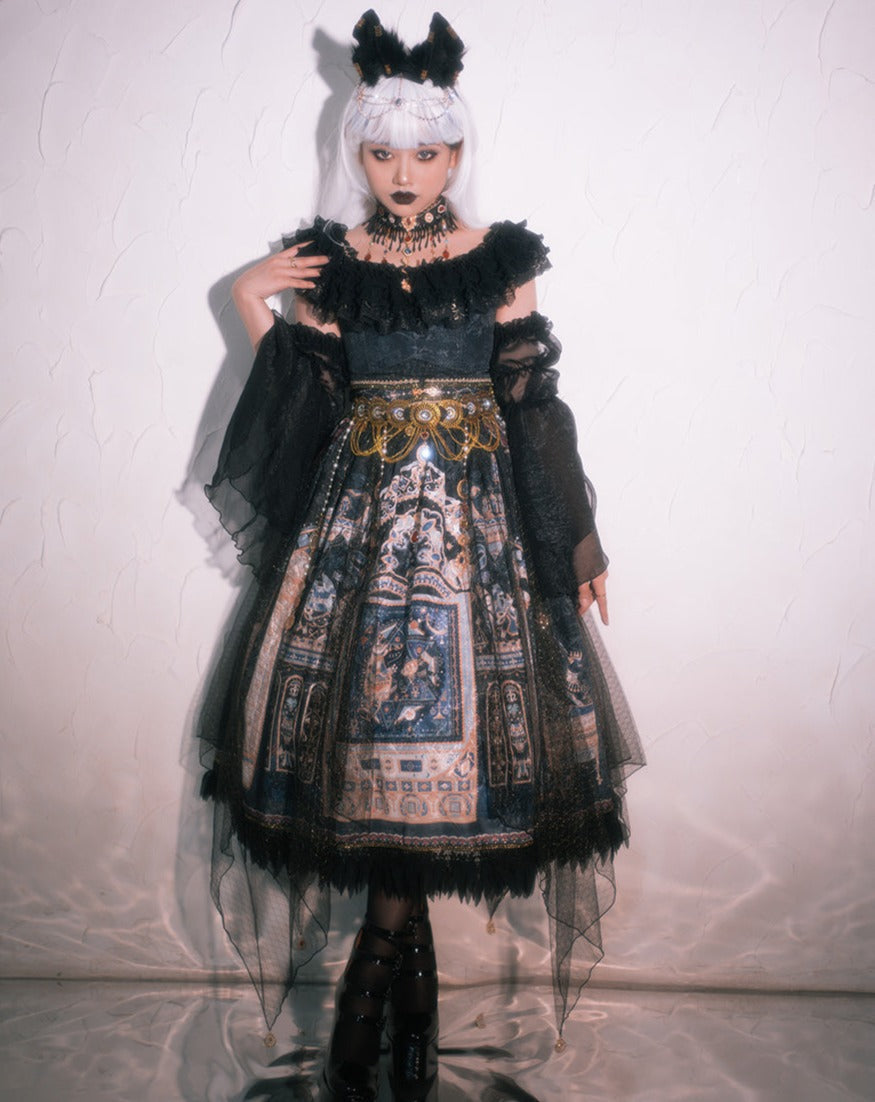 【予約販売】Twilight エジプト風ロリィタフリルジャンパースカート