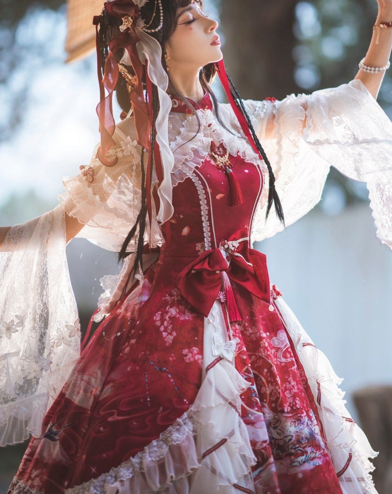 九色鹿 華ロリ プリンセスドレスフルセット