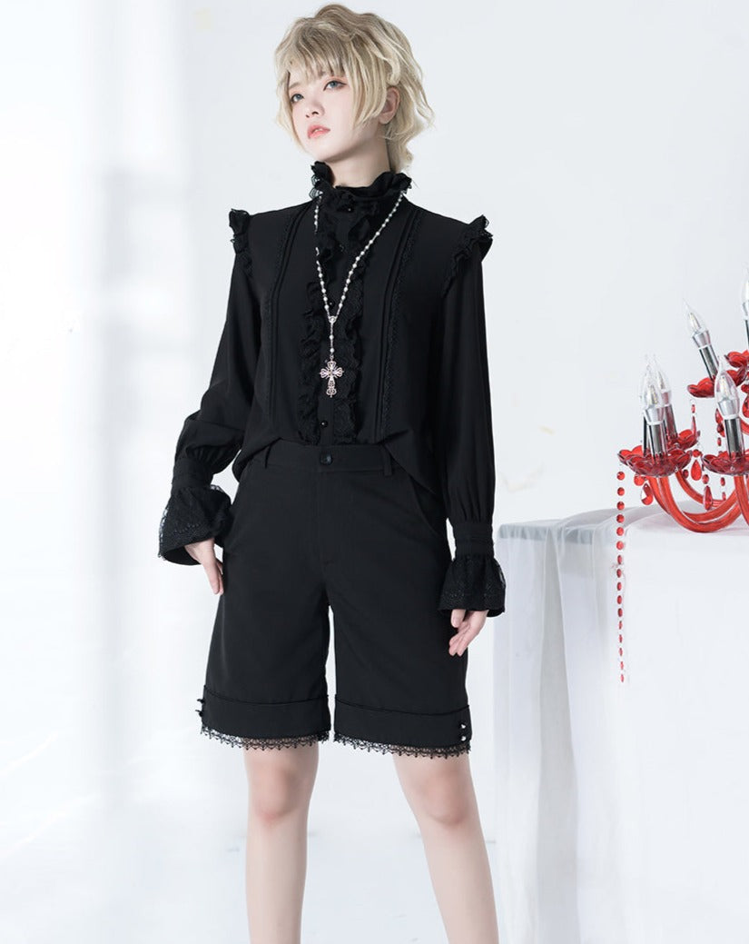 [Pre-order] Ouji Lolita Hem Lace Short Pants