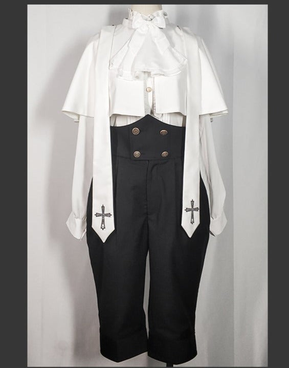 【予約販売】Holy academy 皇子系 ゴスロリ パンツ・マントセットアップ