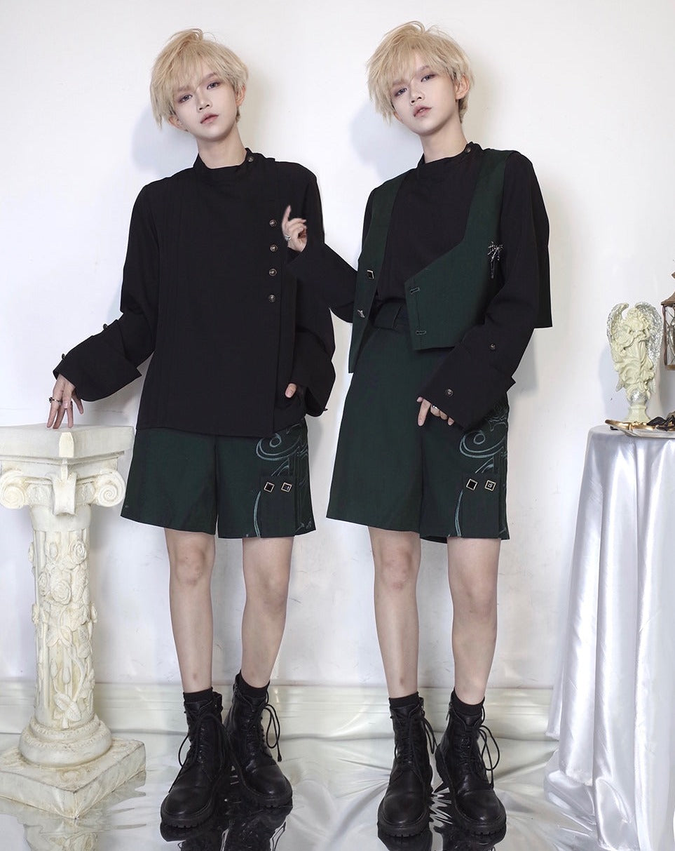 Prince Lolita British Style Dark Green Short Pants