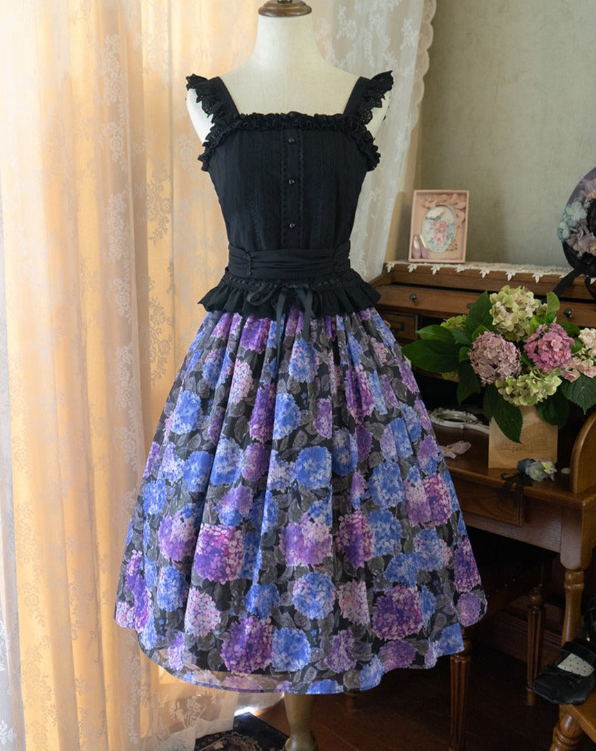 Mid Summer Garden 藤と紫陽花のスカート