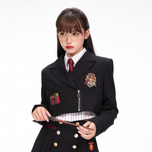 Hogwarts School of Witchcraft and Wizardry Zip Up Short Sailor Jacket