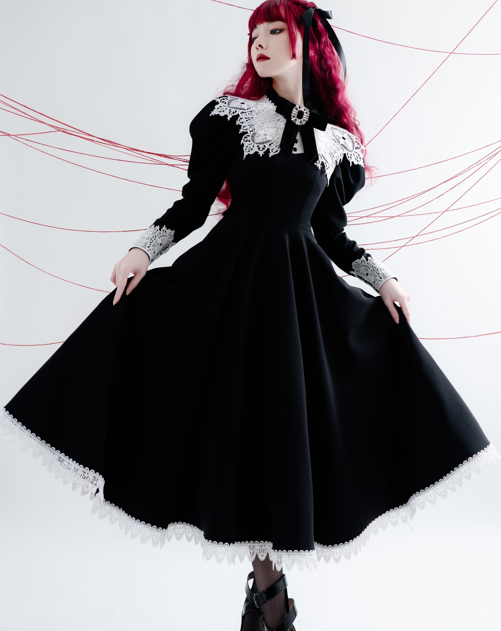 Princess, All the Best レトロ長袖ドレス ロングタイプ