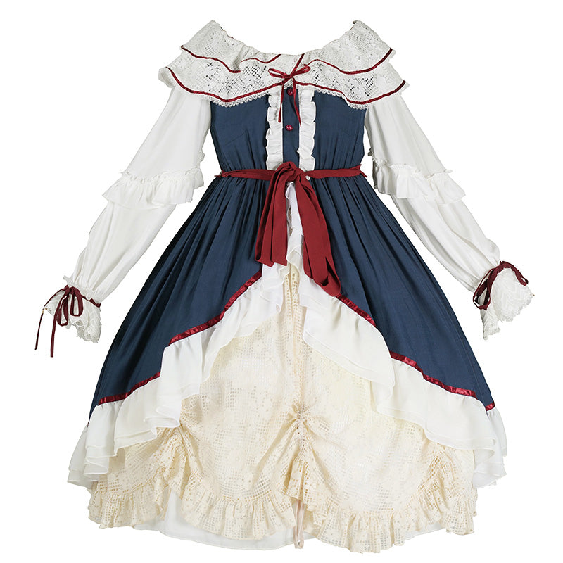 Off Shoulder Layered Skirt Lolita Dress