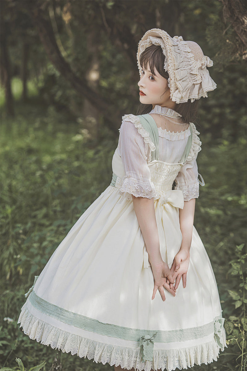 Mori Lolita Tulle Frill Jumper Skirt