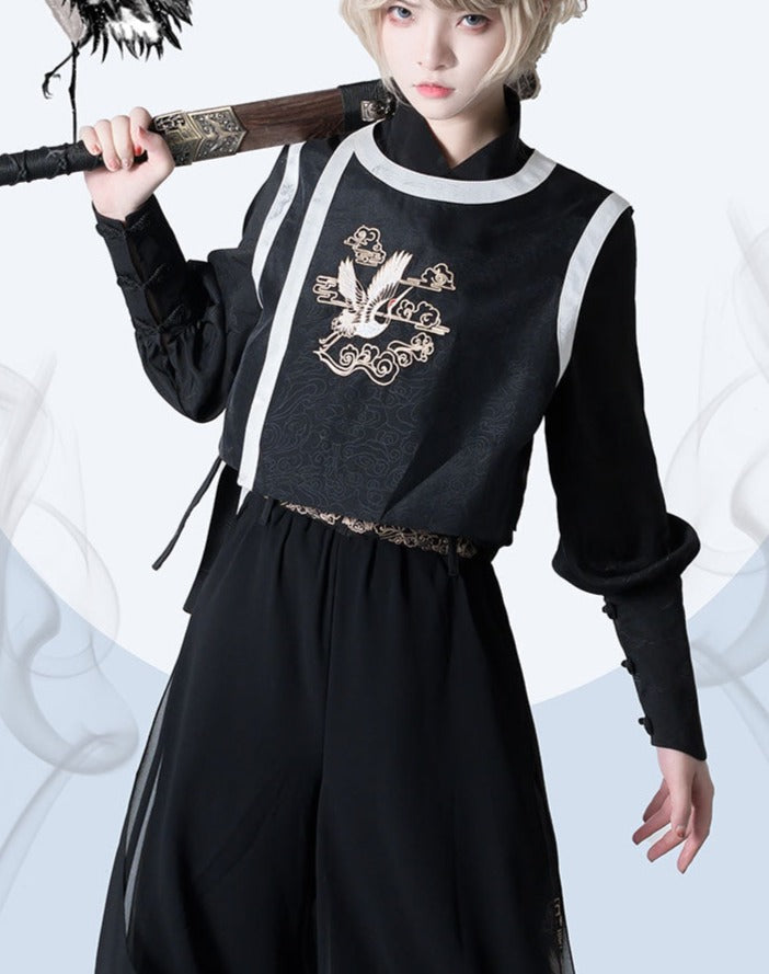 皇子系 鶴刺繍の華ロリフルセット – ロリータファッション通販RonRon
