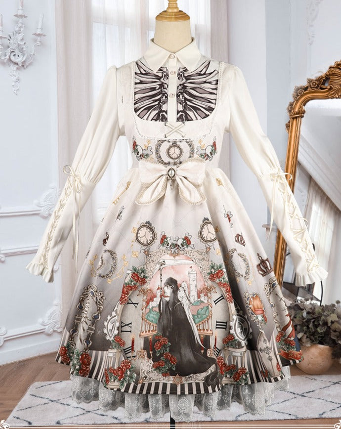 [Pre-order] Dark Fairy Tales Gothic Lolita Jumper Skirt