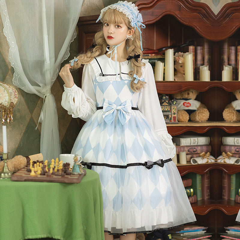 Alice in Wonderland dress with bunny ears