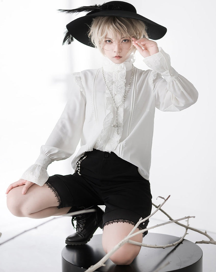 [Pre-order] Ouji Lolita Hem Lace Short Pants