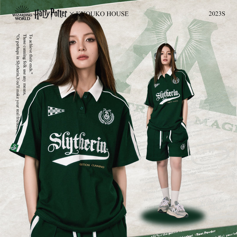[Pre-oder] Hogwarts School of Witchcraft and Wizardry Loose fit collared top and shorts