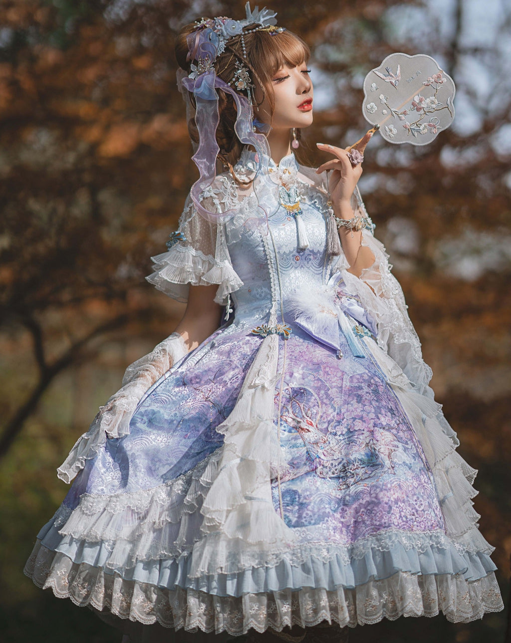 九色鹿 華ロリ プリンセスドレスフルセット