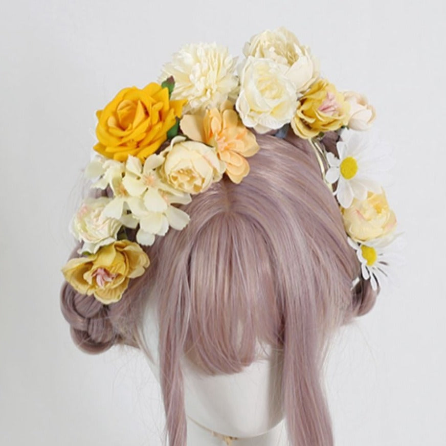 花咲く可憐なヘアアクセサリーセット 甘ロリ和ロリクラロリに！全12種類