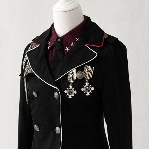 Oath in Black Military Lolita Jacket