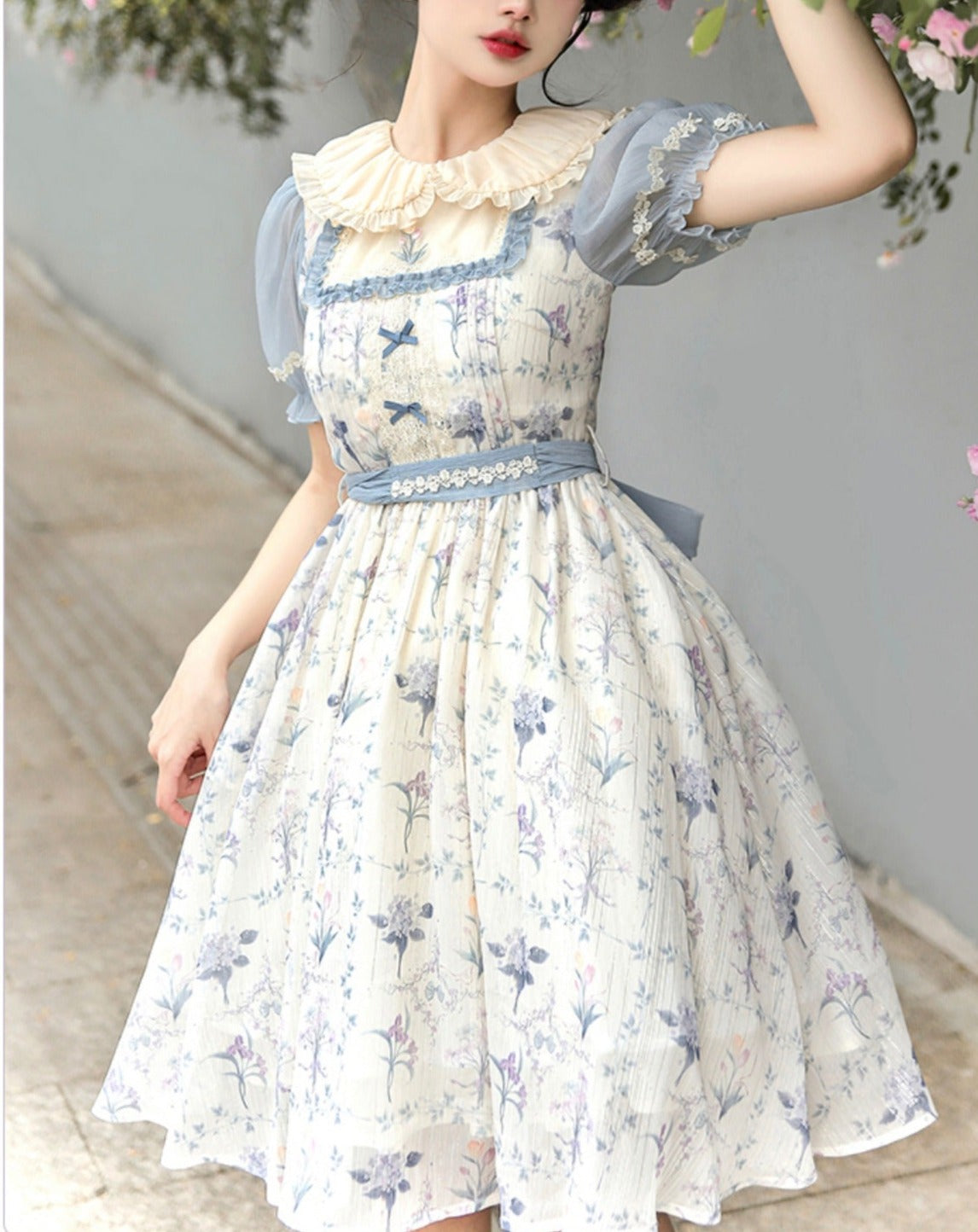 Summer Flower Wall クラシカルワンピース 全3タイプ