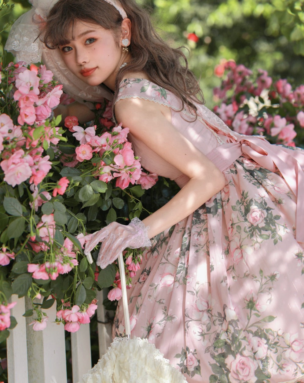 【予約販売】Rose Garden 2WAYデザインネック クラロリ ジャンパースカート