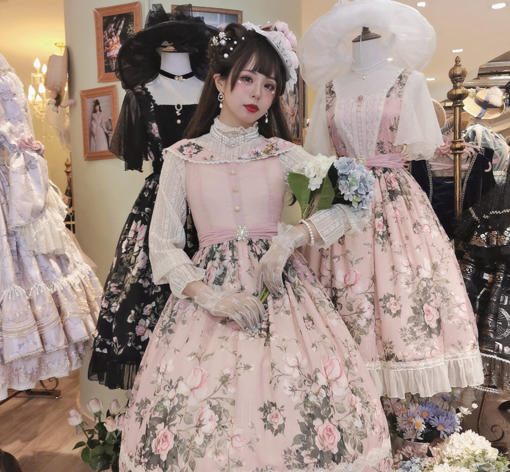 【予約販売】Rose Garden 2WAYデザインネック クラロリ ジャンパースカート