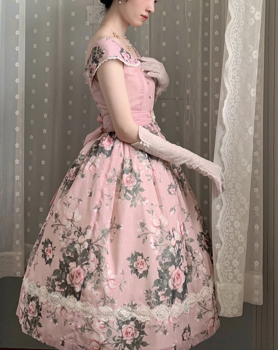 【予約販売】Rose Garden 2WAYデザインネック クラロリ ジャンパースカート