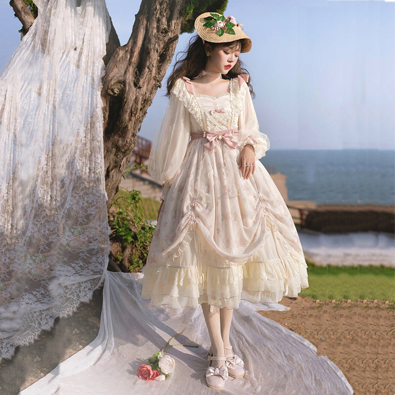 [Pre-order] Rose Letter Elegant Classical Dress