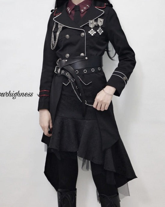 Oath in Black Military Lolita Jacket