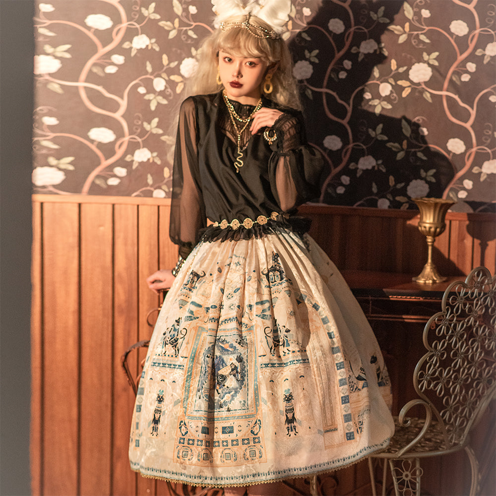 【予約販売】Twilight エジプト風ロリィタ シンプルスカート