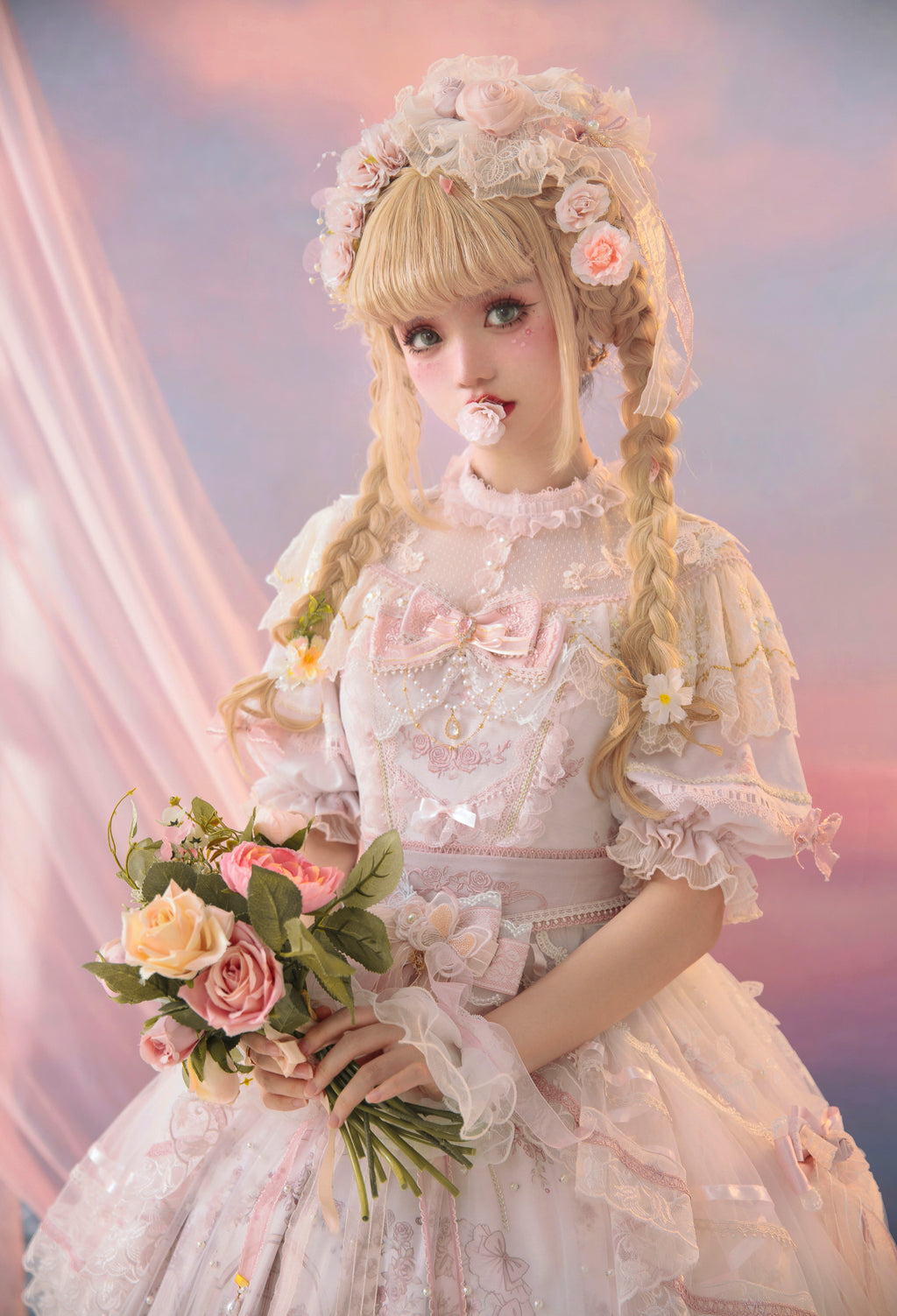Territory of Sunset フリルとレースのプリンセスドレス