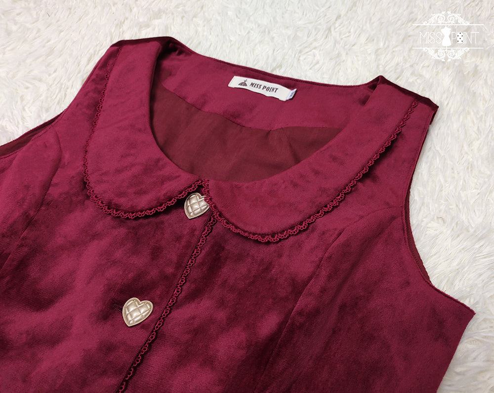 【予約販売】ベルベットの秋色クラシカルベスト