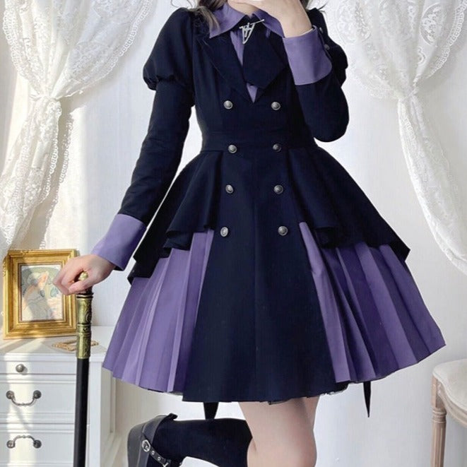 【予約販売】少女探偵 フェイクレイヤードワンピース