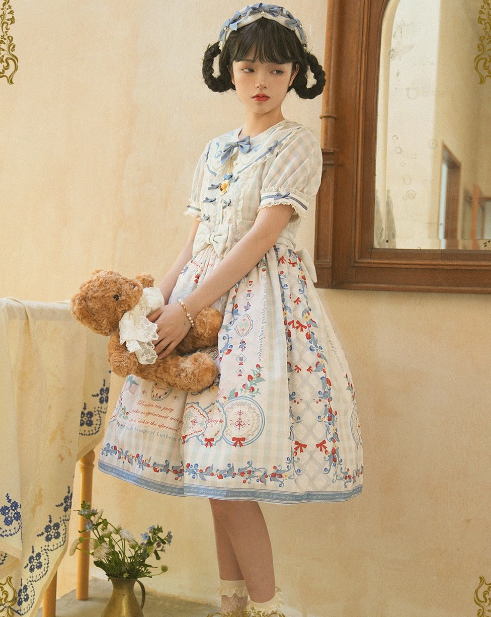 Porcelain Teaparty パステルカラーワンピース