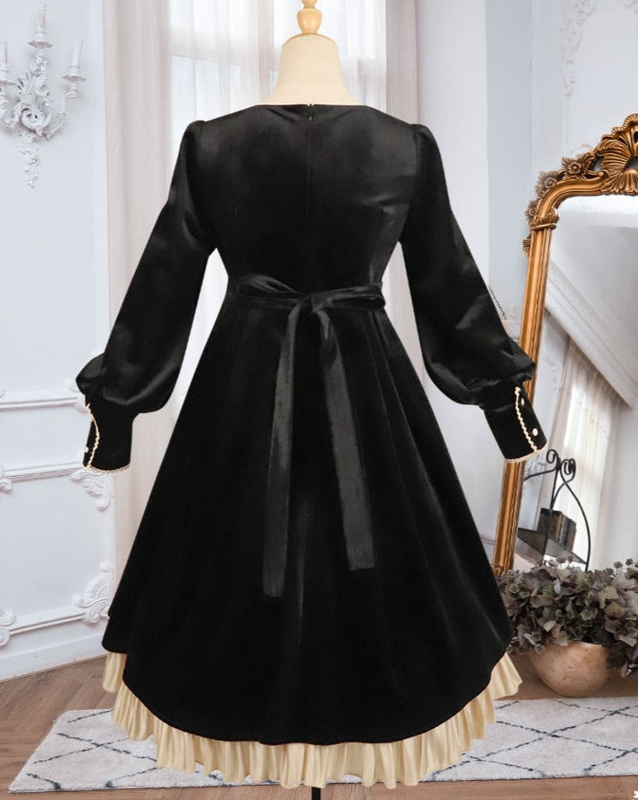 [Pre-order] Velvet elegant classical dress
