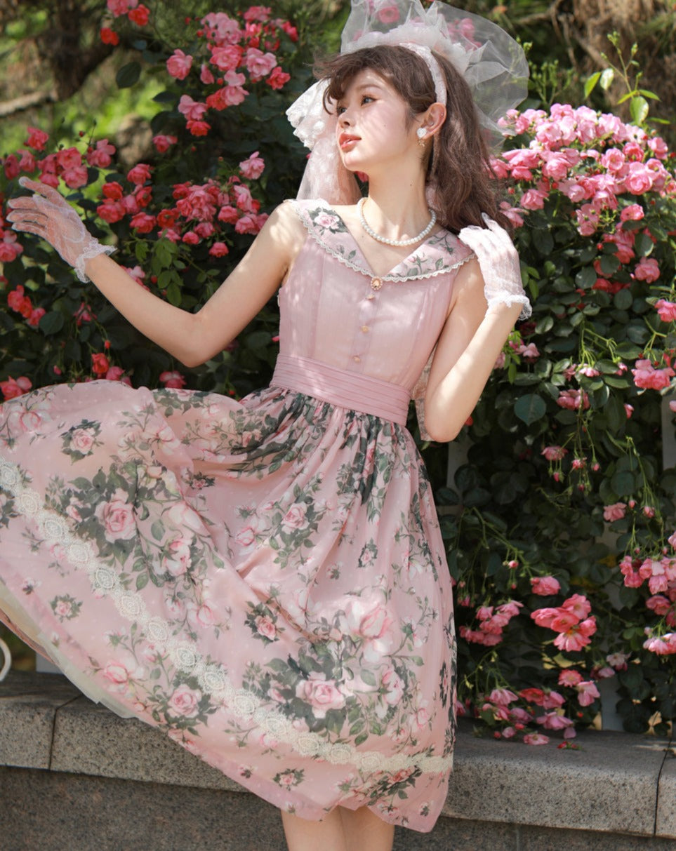 【予約販売】Rose Garden 2WAYデザインネック クラロリ ジャンパースカート