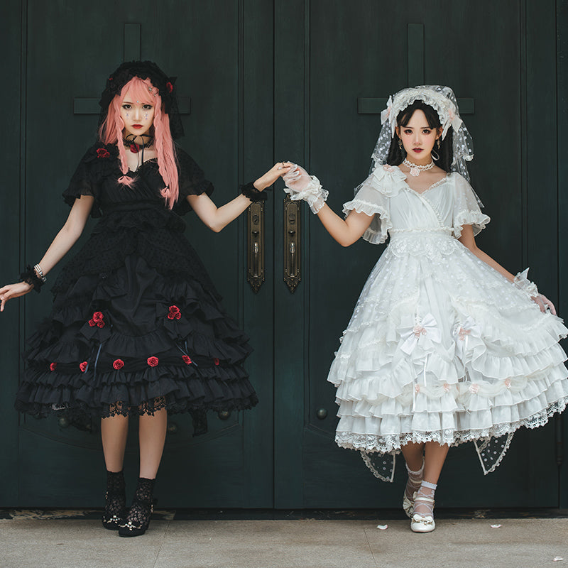Swan Lake Swan and Black Swan Princess Dress Full Set RonRon Swan Lake Swan and Black Swan Princess Dress Full Set RonRon