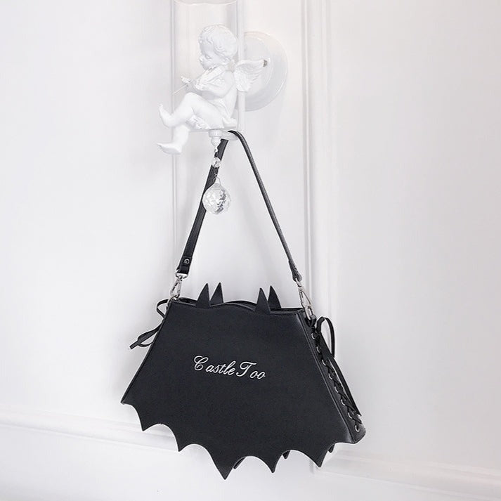 Gothic lolita bat type shoulder bag