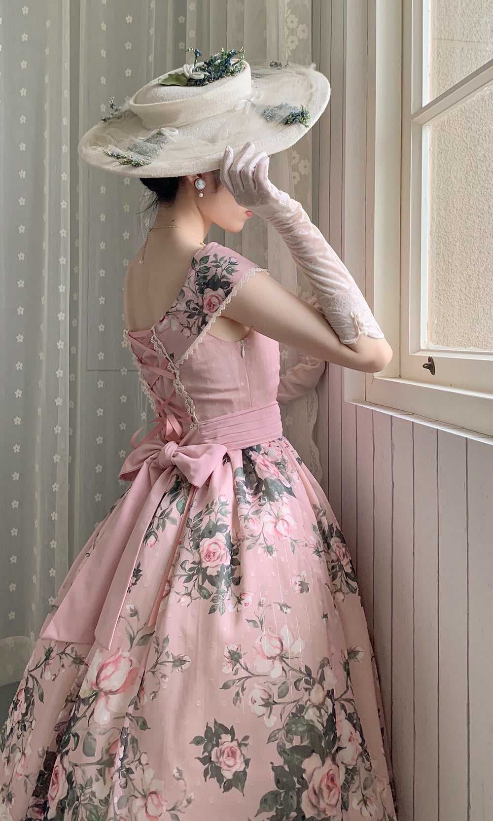 【予約販売】Rose Garden 2WAYデザインネック クラロリ ジャンパースカート