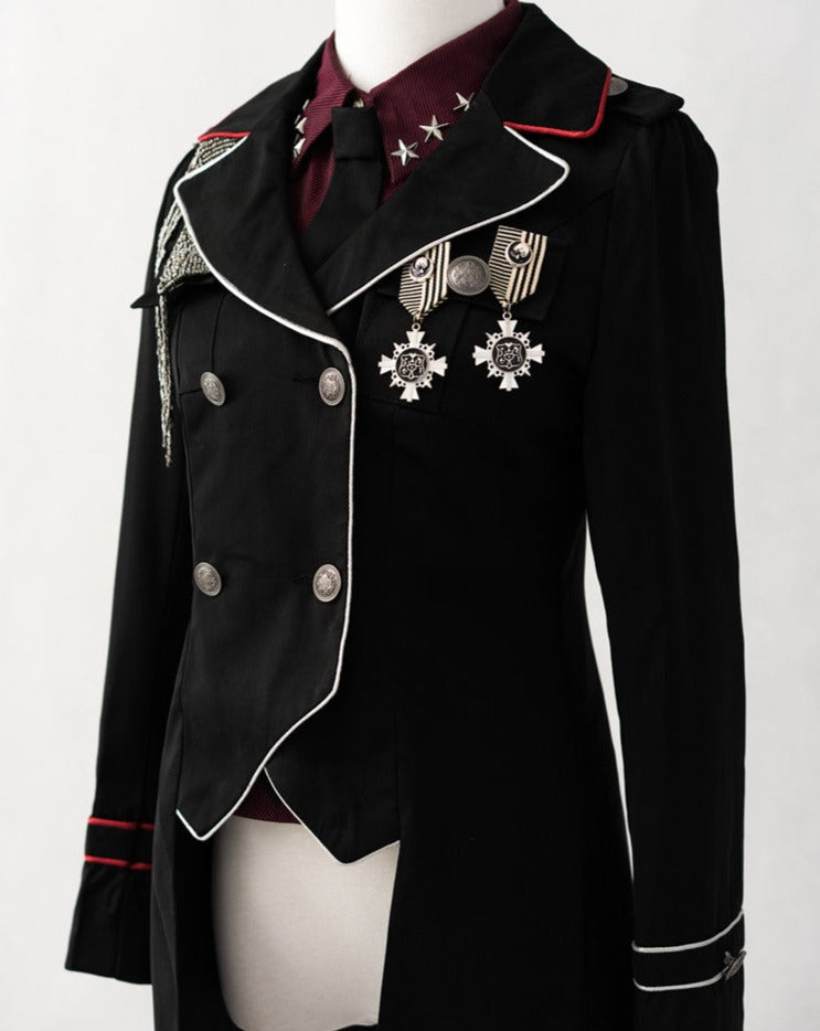 Oath in Black Military Lolita Jacket