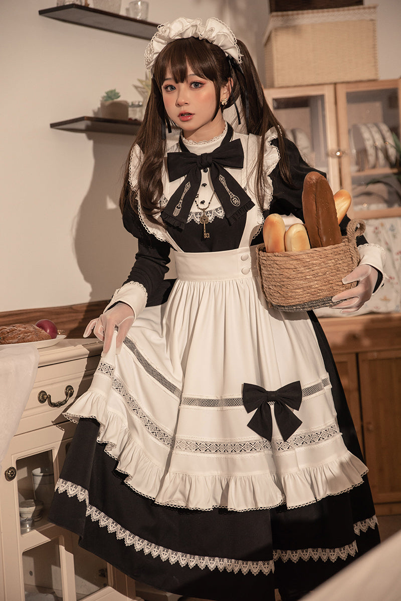 【予約販売】英国風メイドとシスターの2wayロングワンピース