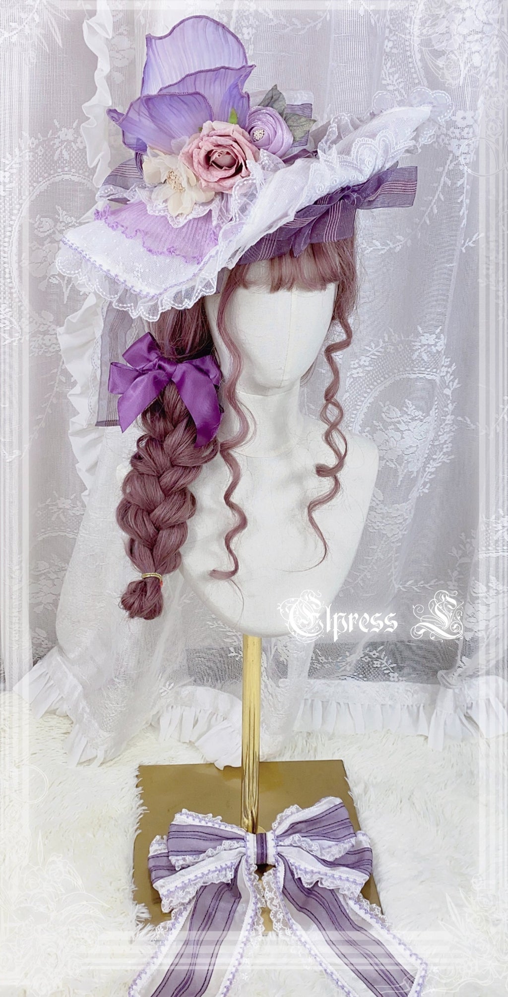 【同時購入のみ】八重咲きのローズプリンセス 帽子・コサージュ