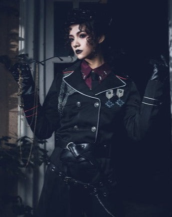 Oath in Black Military Lolita Jacket
