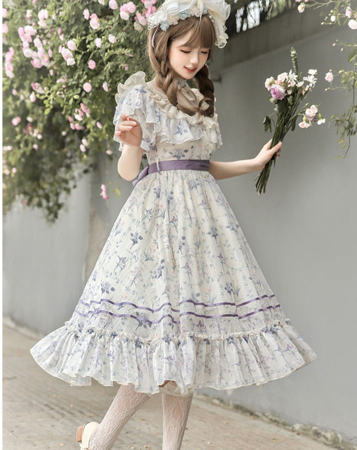 Summer Flower Wall Classical Dress All 3 types