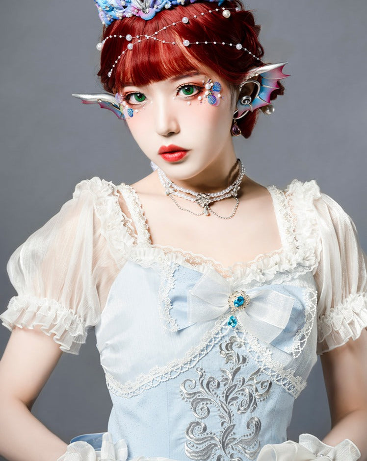 人魚姫の涙 パステルブループリンセスドレス