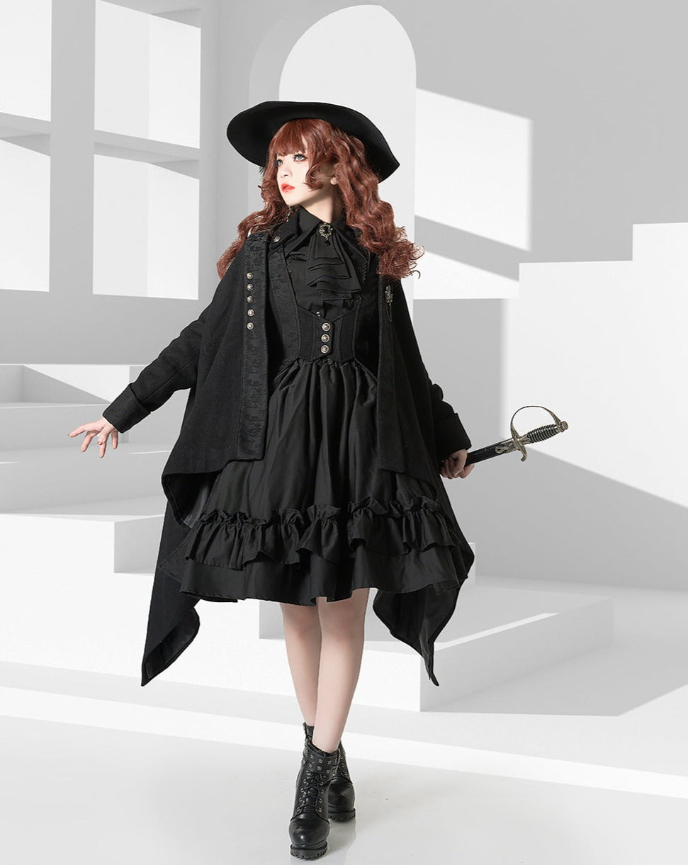 【予約販売】皇子系ロリィタ 中世風フリルタイブラウス