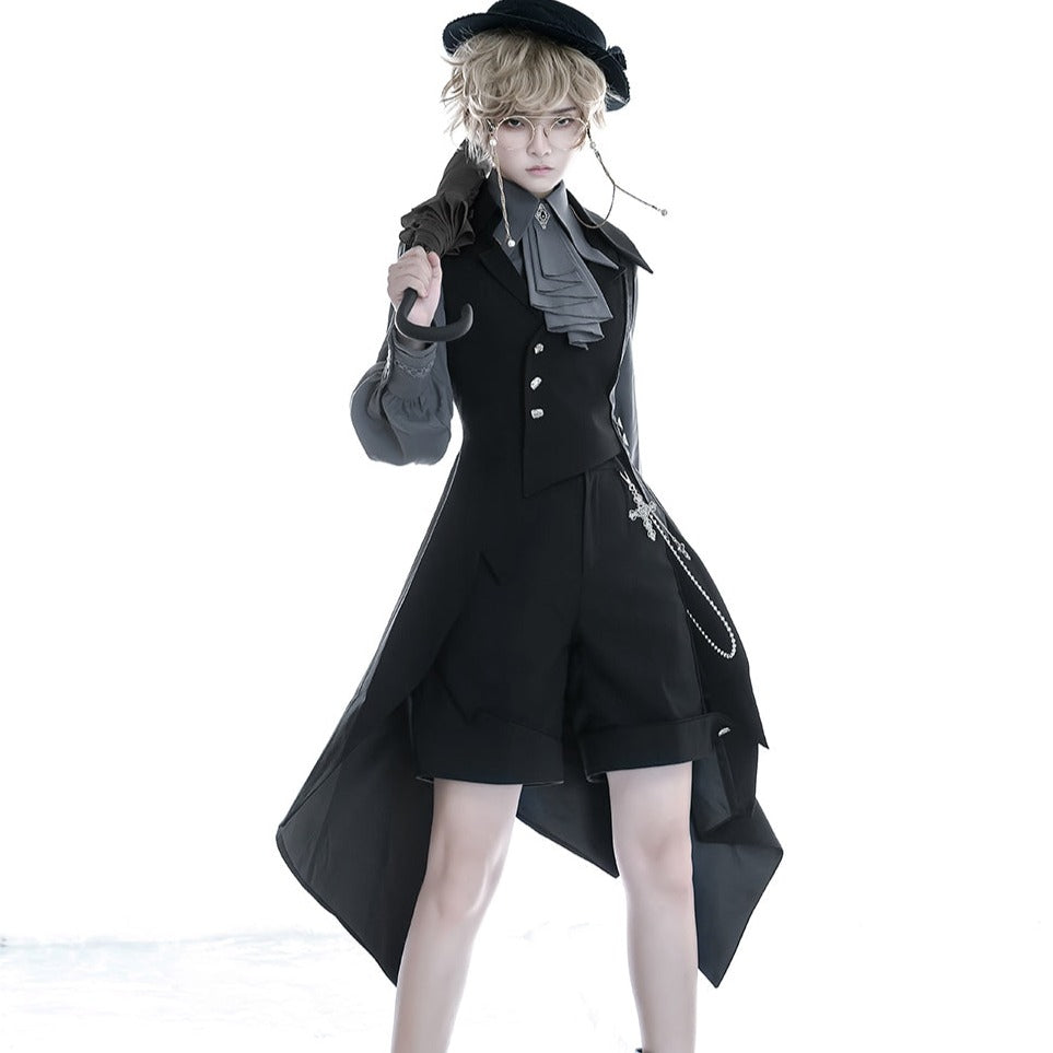 [Pre-order] Prince Lolita Asymmetric Long Vest