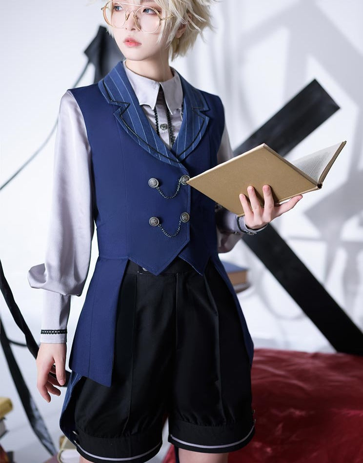 Shota Neutral Prince Lolita Top Two Piece Set - cosfun